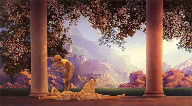 Creative Inspiration. A Maxfield Parrish painting.